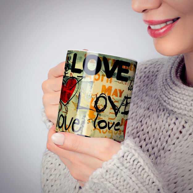 Kubek z nadrukiem biały 330 ml